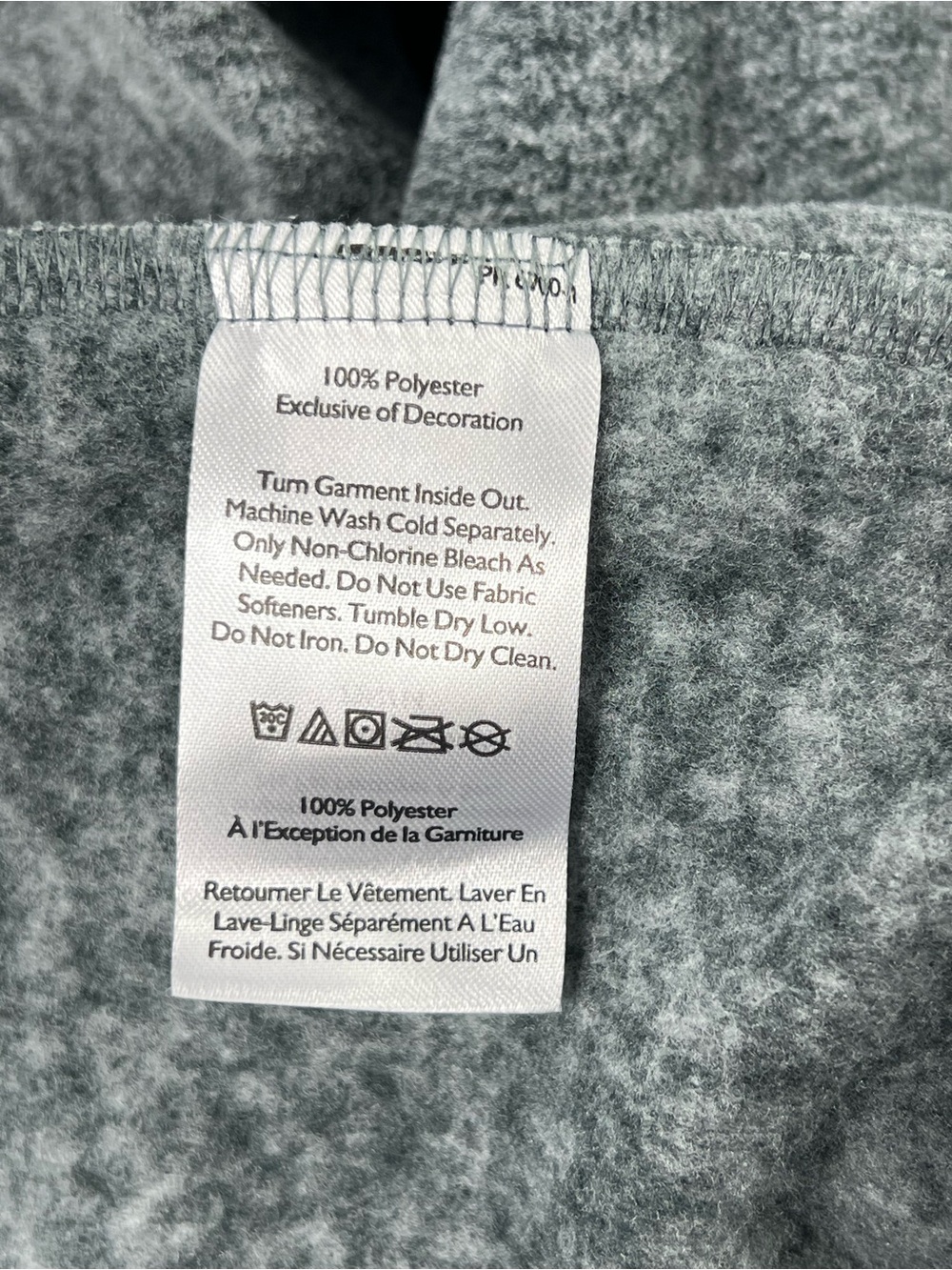 Eddie Bauer Men’s Gray Fleece Button-Up Shirt New - Picture 6 of 6